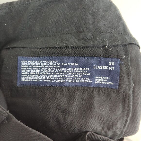 🔥Stafford Performance Men's Dress Pants, Size 38 x 31, Black - Picture 6 of 9